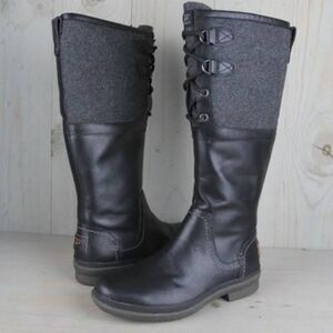 UGG Elsa Deco Waterproof Lace Up Tall Boot